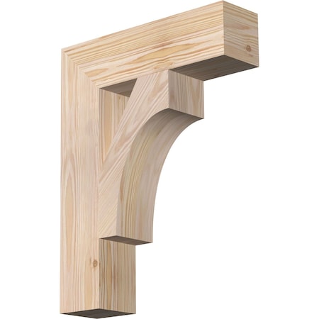 Ekena Millwork Westlake Block Smooth Bracket, Douglas Fir, 3 1/2"W x 14"D x 18"H BKT04X14X18WTL05SDF